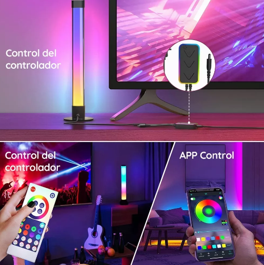 Barras de Luces Inteligentes con App y Control RGB