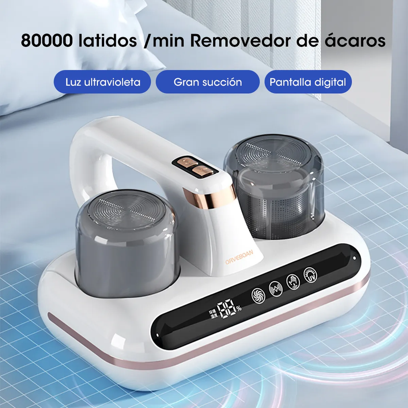Aspirador de Cama 16000pa con Luz UV Desinfectante