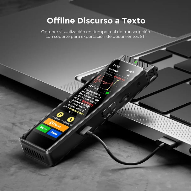 Grabadora de Voz Digital Innioasis R1 72 GB con Pantalla Táctil