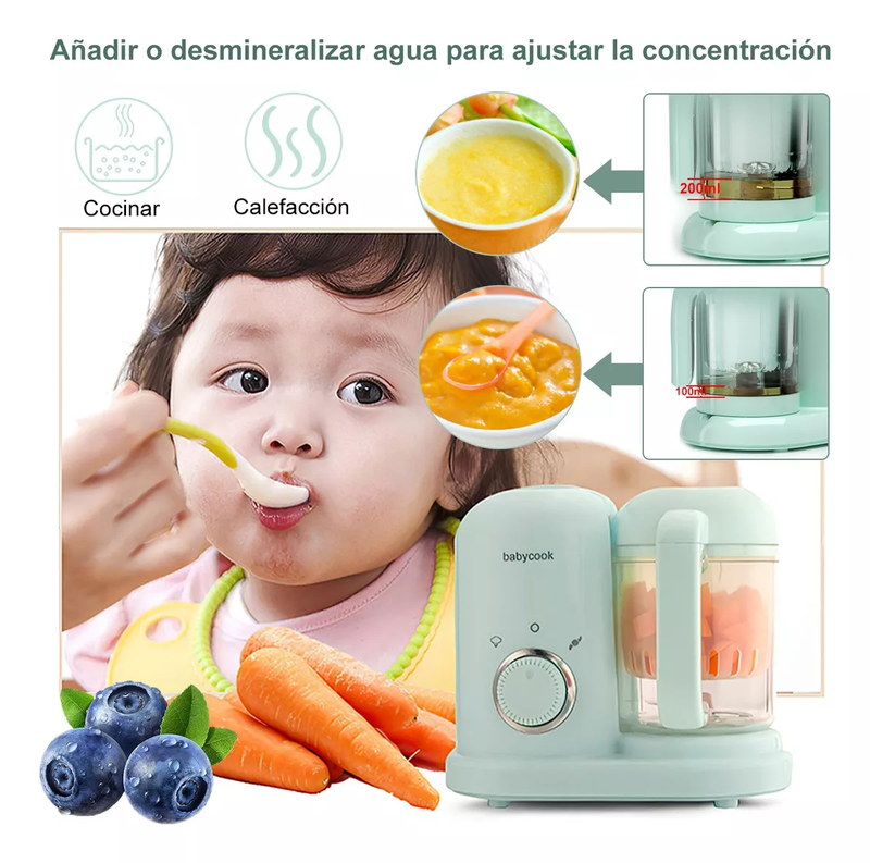 Procesador de Alimentos para Bebés Multifuncional 3 en 1