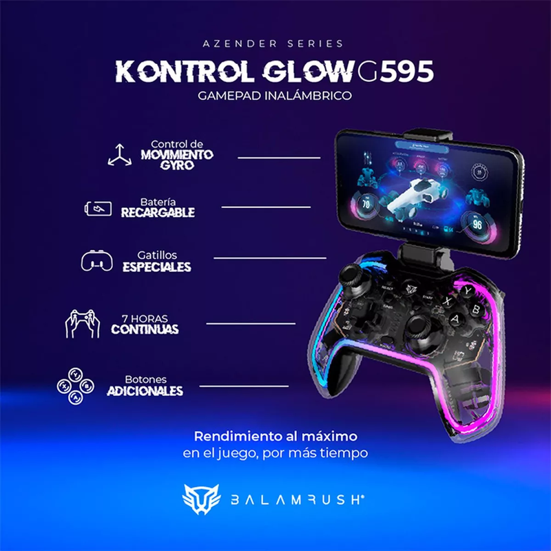 Gamepad Inalámbrico Bluetooth 5.0 para Android/iOS/PC/PS3/PS4/SWITCH