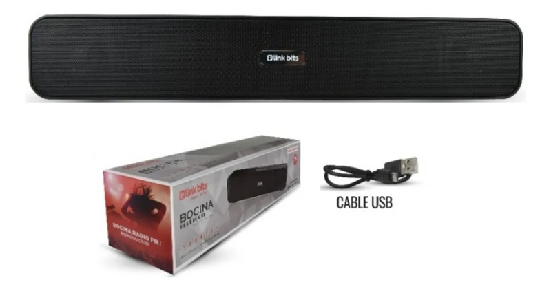 Barra De Sonido Bluetooth Portátil USB, Micro SD y Aux