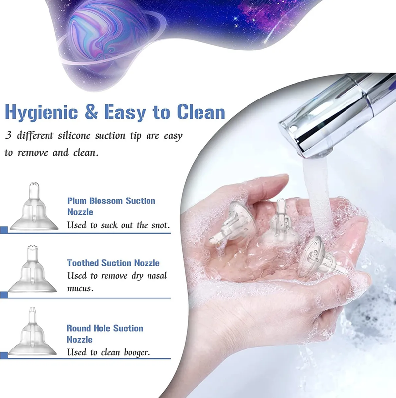 Aspirador Nasal Electrico para Bebe de Nave Espacial