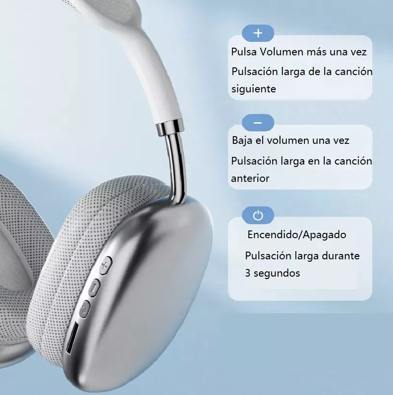 Audífonos Inalámbricos Bluetooth con Micrófono y 400 mAh
