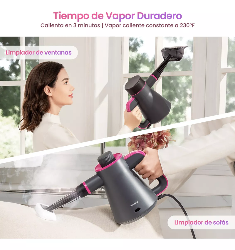 Limpiador a Vapor de Alta Presión Portátil Schenley Hera