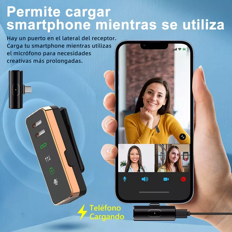 Micrófonos Inalámbricos Lavalier Axnen S18 para iPhone y Android