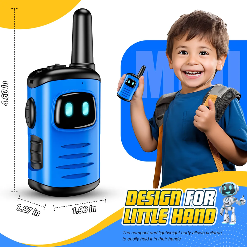 Kit de 3 Walkie Talkies para Niños 1000ft