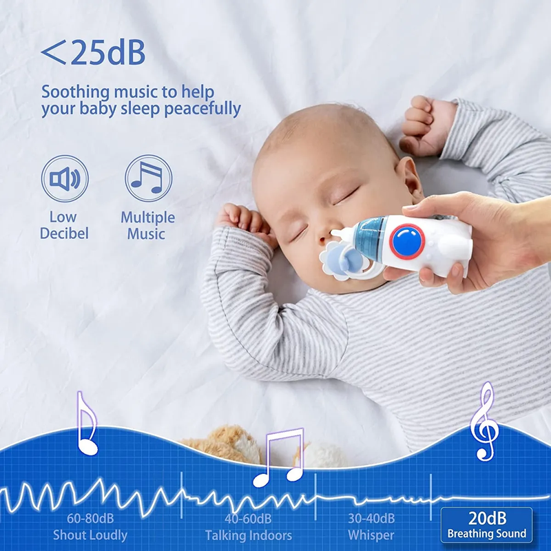 Aspirador Nasal Electrico para Bebe de Nave Espacial