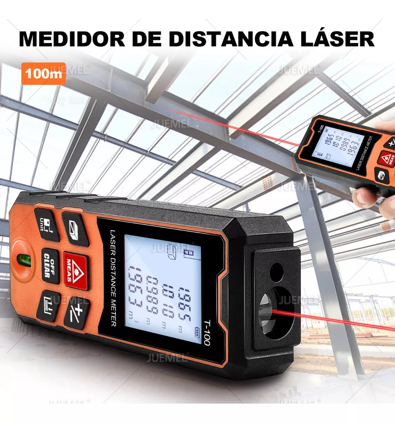 Telemetro Medidor Laser de 100 Metros de Distancia