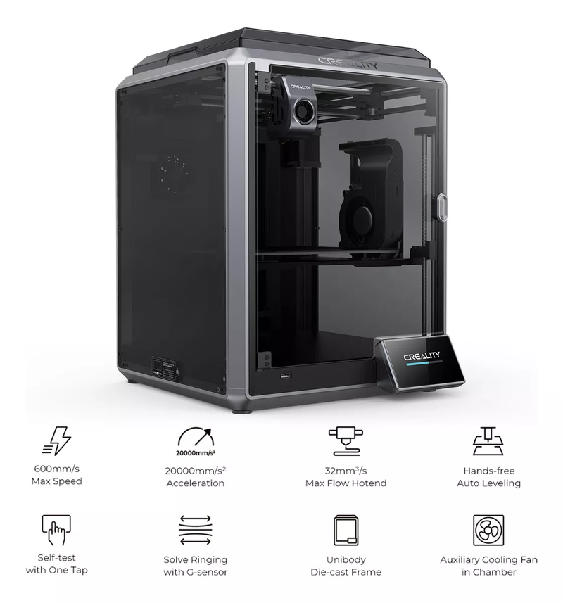 Impresora 3D Creality K1 de 600mm/s De Alta Velocidad