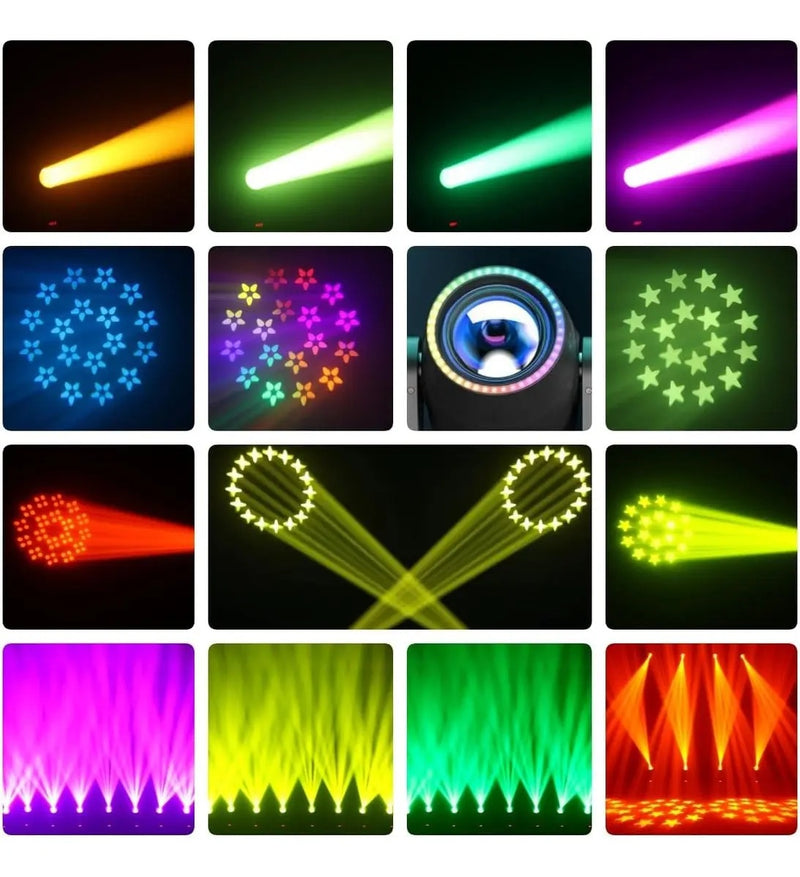 Faro Led Beam 230 W con Cabezal Móvil Giratorio Con Prisma