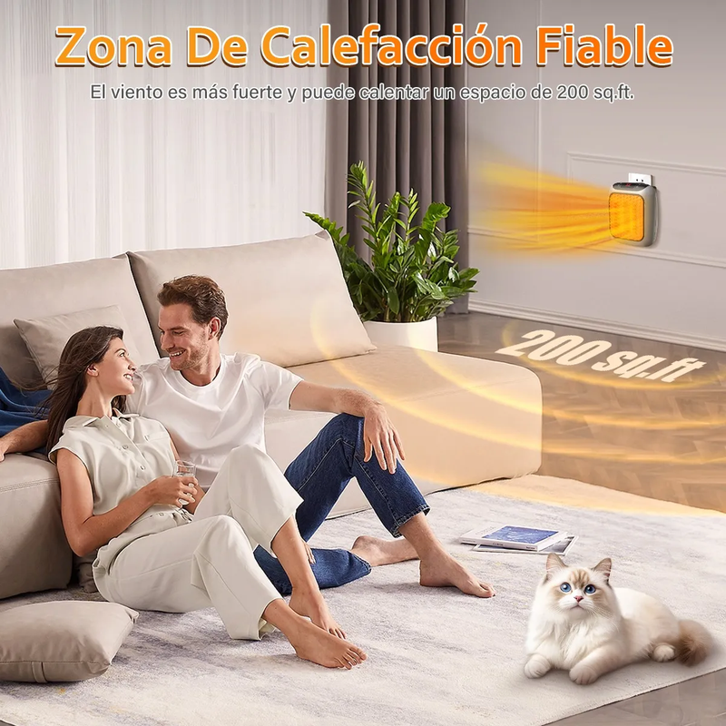Mini Calefactor Eléctrico Portátil 800W
