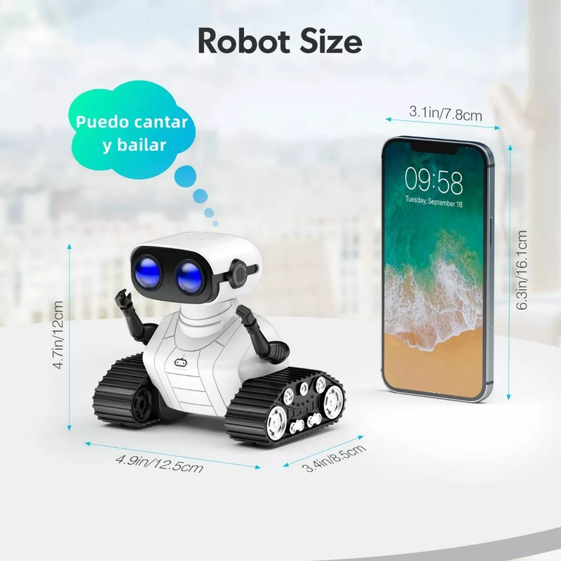 Robot a Control Remoto Interactivo Recargable Para Niños