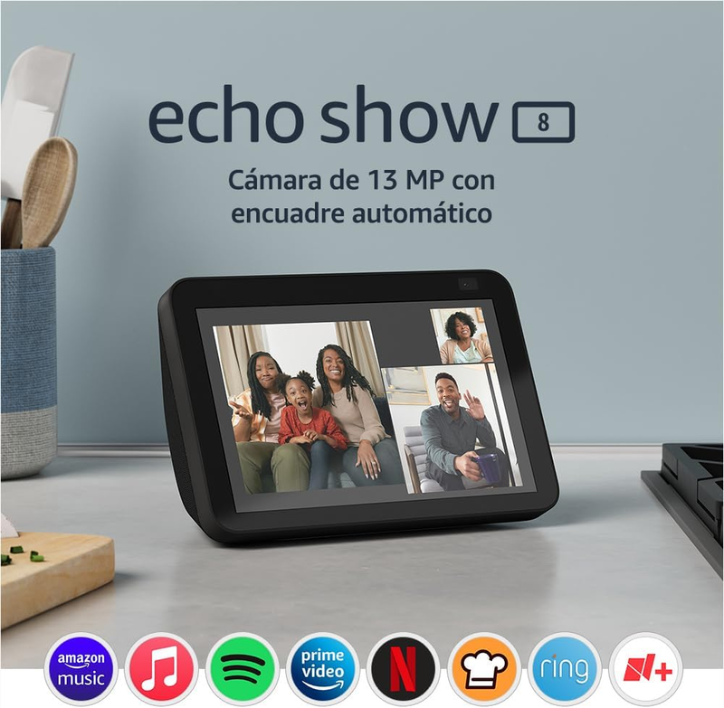 Echo Show 8 Alexa 2da Generación Negro 8"