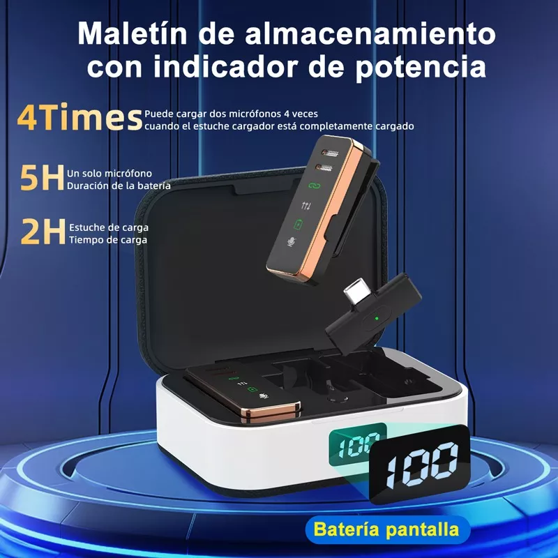 Micrófonos Inalámbricos Lavalier Axnen S18 para iPhone y Android