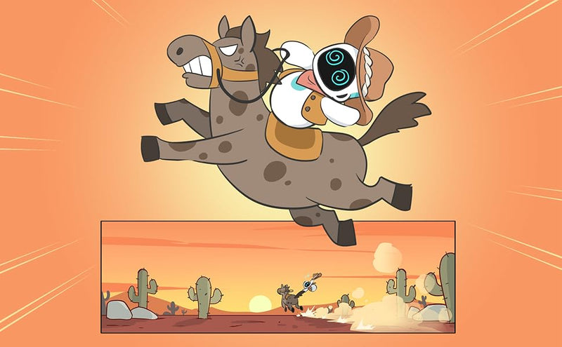 Sombreros de Vaquero para Eilik Robot 2 pzas Marrón y Negro