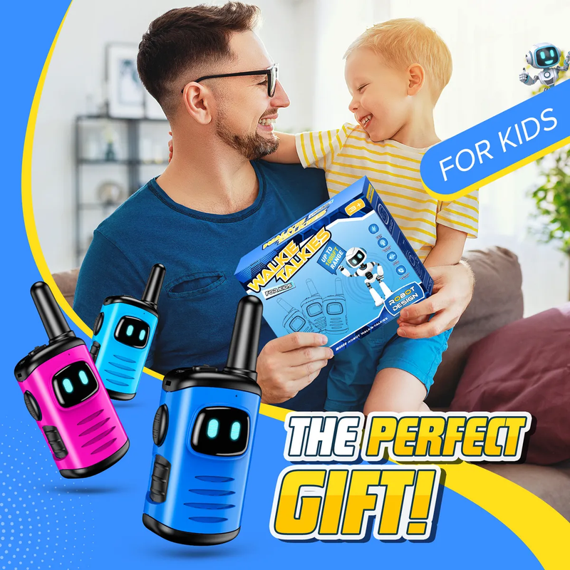 Kit de 3 Walkie Talkies para Niños 1000ft
