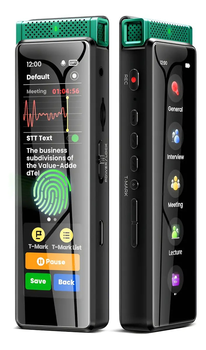 Grabadora de Voz Digital Innioasis R1 72 GB con Pantalla Táctil