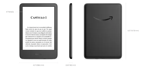 E-reader Kindle Basic 6 16gb Wi-Fi con Luz de Lectura Color Verde Claro