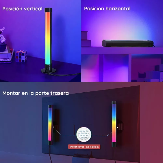 Barras de Luces Inteligentes con App y Control RGB