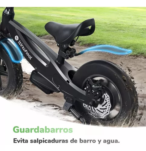 Bicicleta de Equilibrio Eléctrica Sk12 iScooter Para Niños 150w 10km Negro