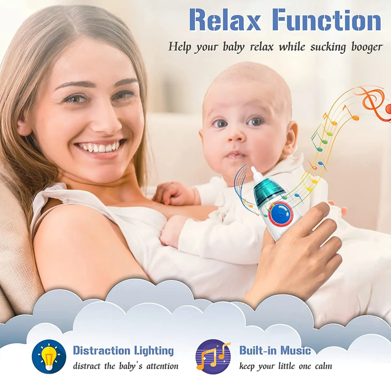 Aspirador Nasal Electrico para Bebe de Nave Espacial