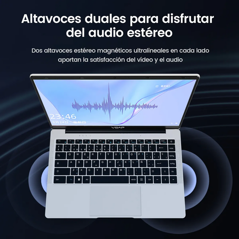 Laptop VSAP Intel Celeron N4020 8GB RAM 256GB SSD Windows 11 14.1''