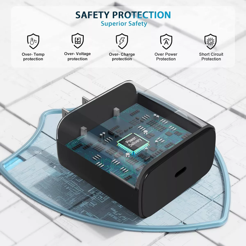 Super Cargador Rápido de 45W USB-C