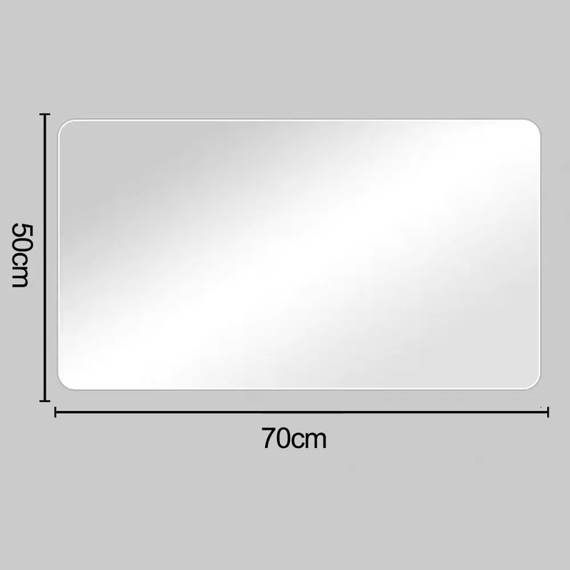 Espejo LED para Baño Touch de 50x70cm con 3 Modos de Luz y Reloj