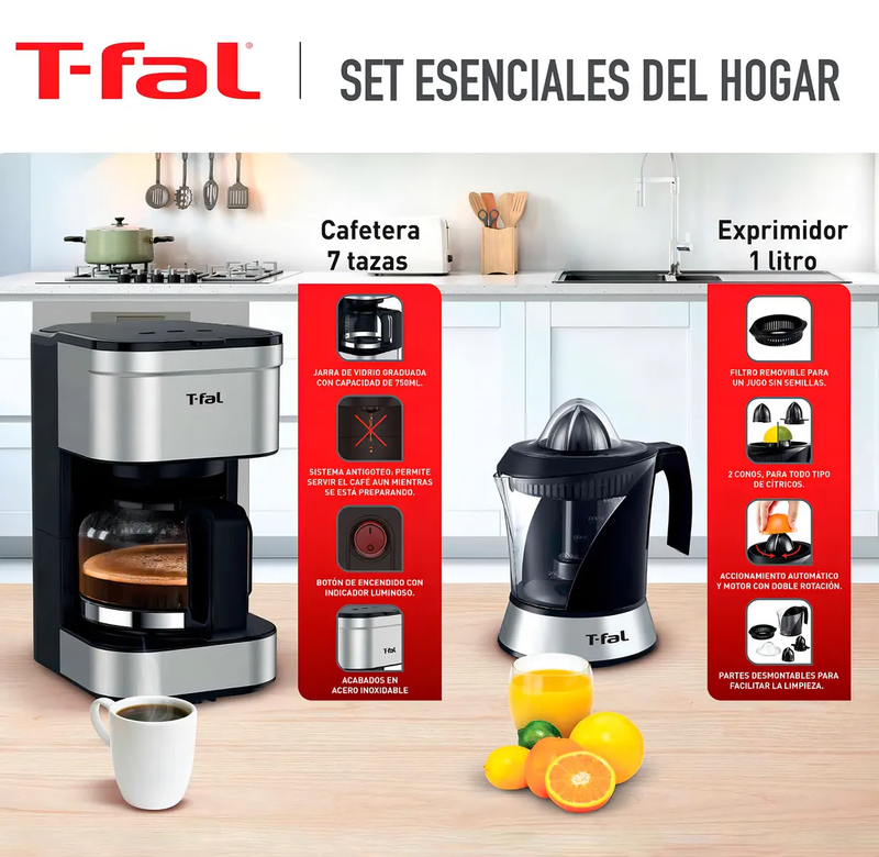 Combo de Electrodomésticos T-fal Esenciales Del Hogar
