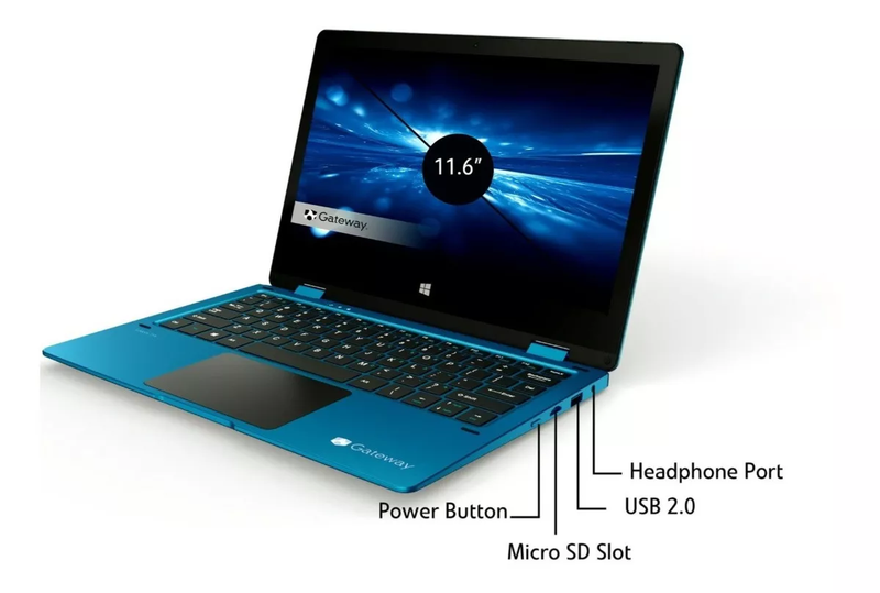 Gateway Notebook 11.6" Touch 2 en 1 Laptop Intel Celeron N4020, 4GB/64GB W10