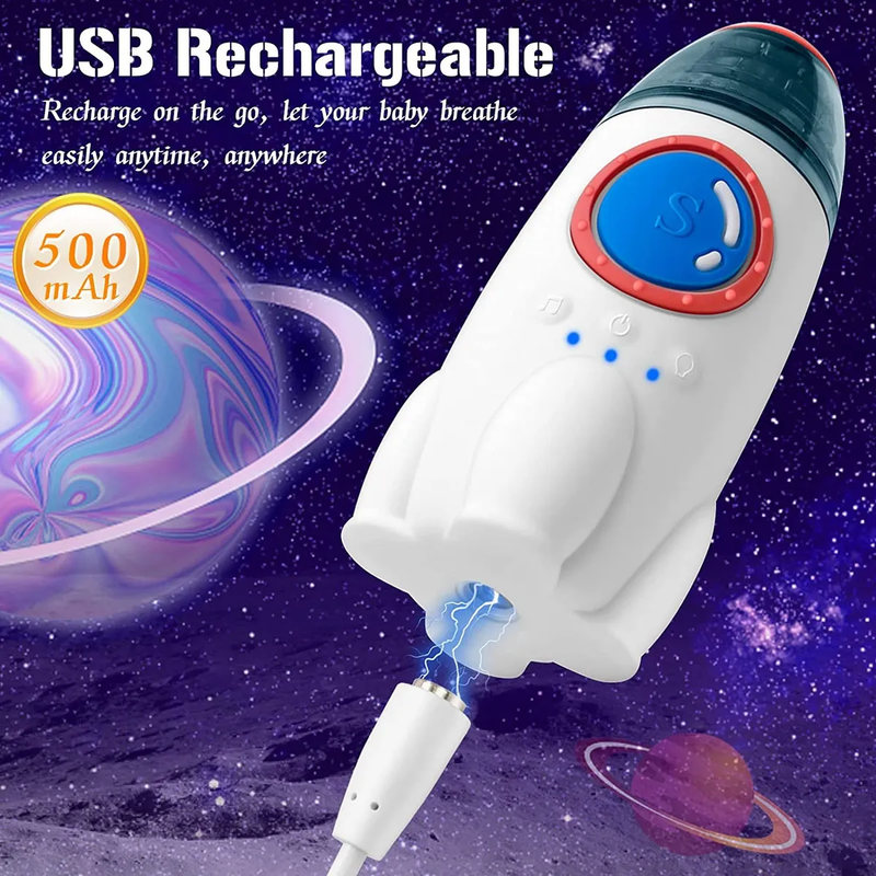 Aspirador Nasal Electrico para Bebe de Nave Espacial