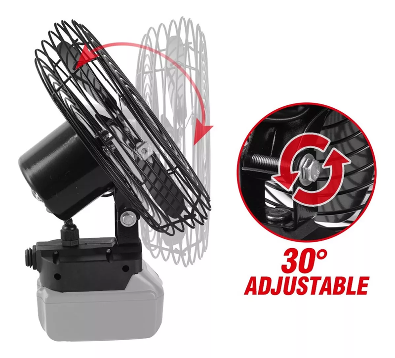 Ventilador Portátil Recargable Inalámbrico de 8 Pulgadas 30W