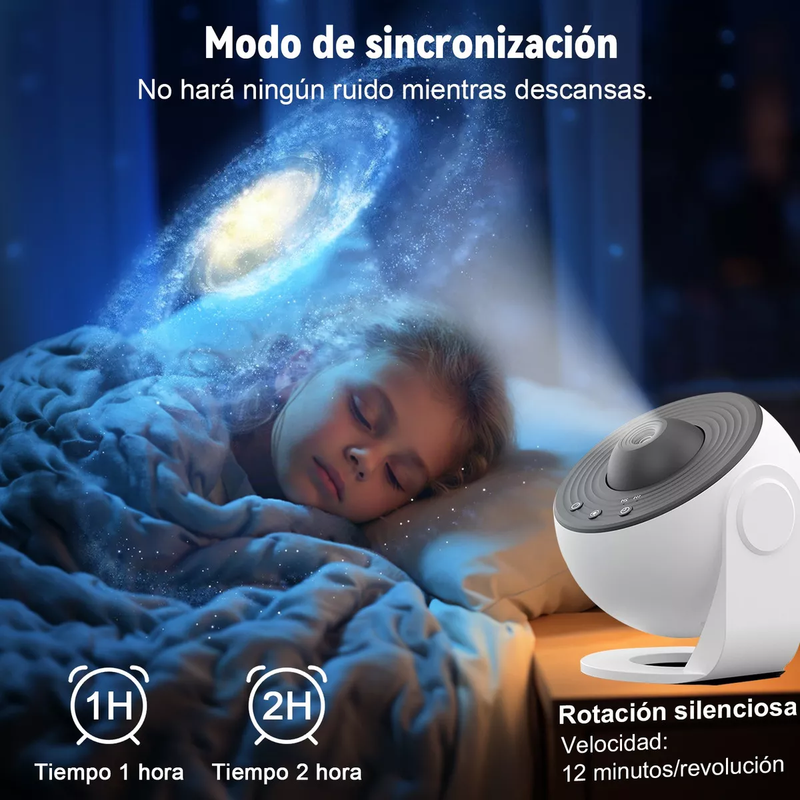 Proyector Planetario Starry Sky USB LED con 12 Escenas