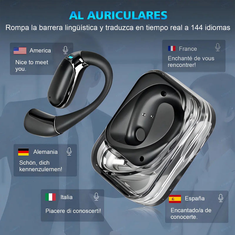 Audífonos Inalámbricos Traductor de Idiomas 144 Idiomas Hd Sound