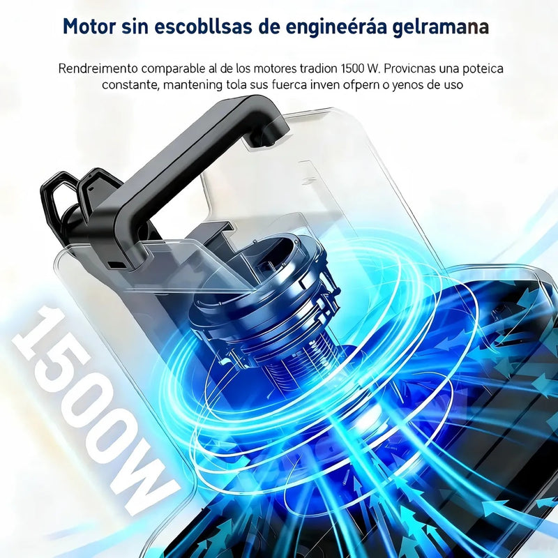 Aspiradora Portátil 25kpa 3.1l Para Alfombras y Tapicería 1500w
