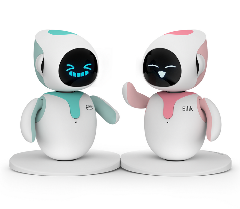 Eilik Robot con Inteligencia Artificial Paquete Duo Azul Y Rosa