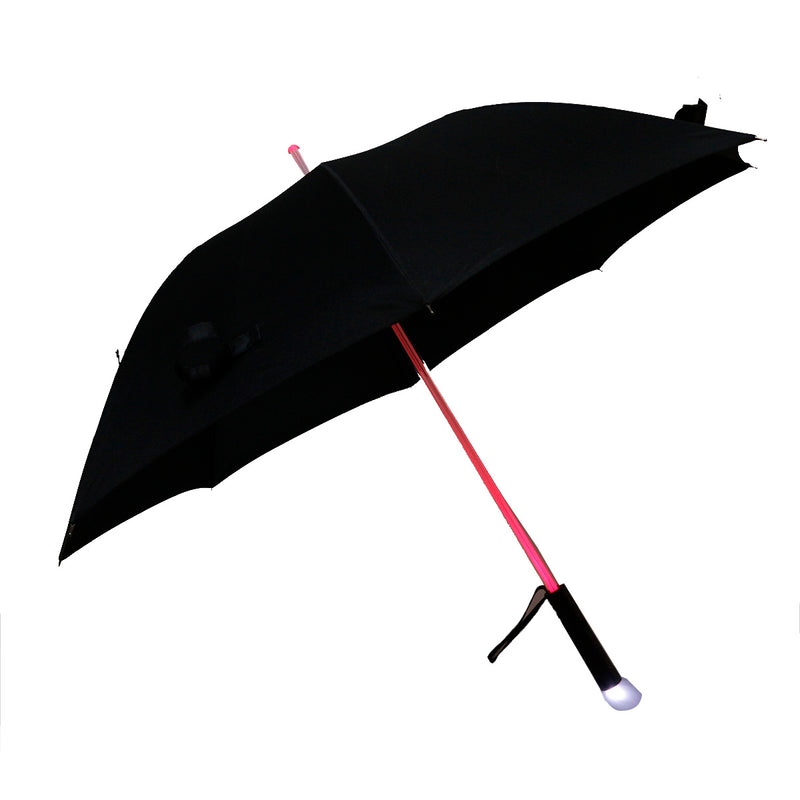Paraguas con Bastón LED y Linterna