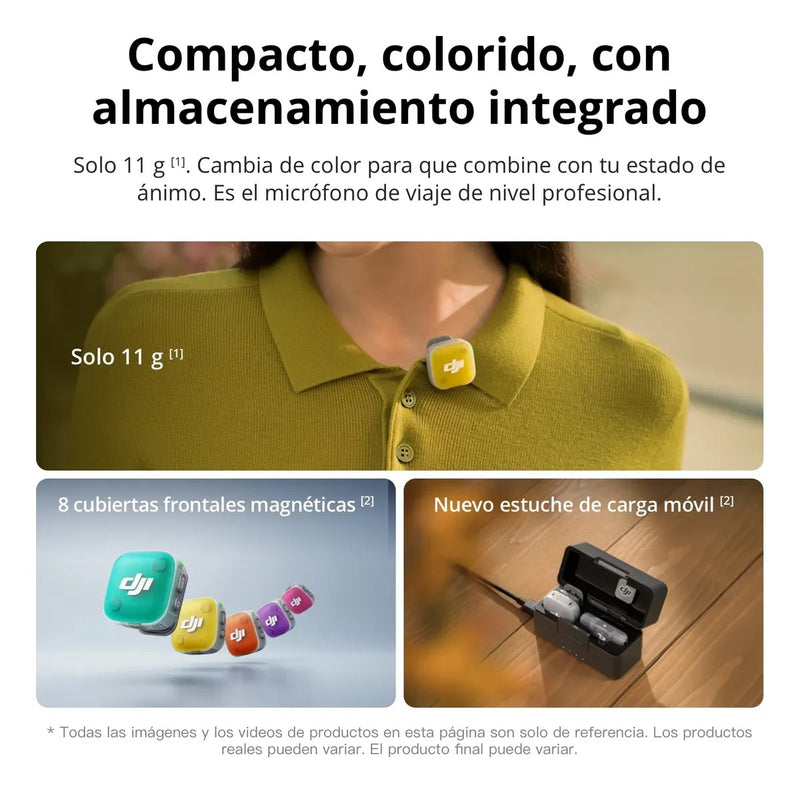 Dji Mic Mini 2 (1 Tx + 1 Rx Móvil + Estuche De Carga)