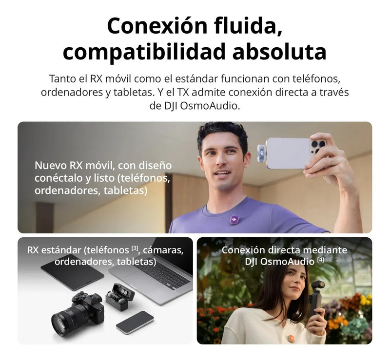 Dji Mic Mini 2 (1 Tx + 1 Rx Móvil + Estuche De Carga)