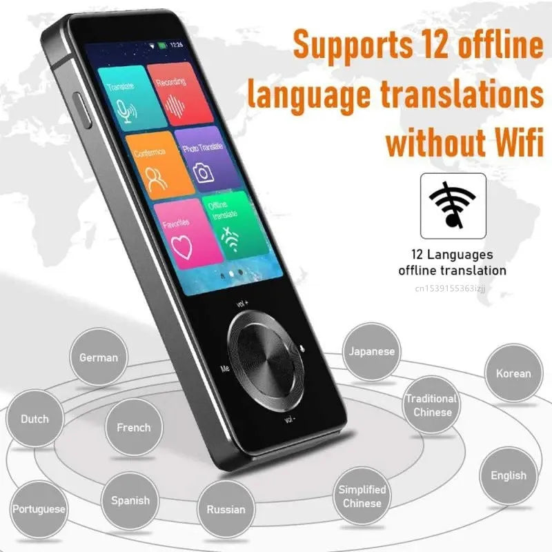 Traductor de Voz Inteligente M9 137 idiomas con Pantalla Táctil de 3"