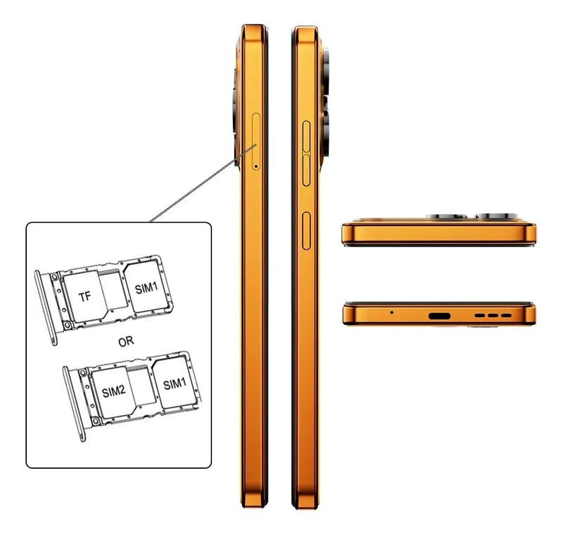 Cubot A50 Dual Sim 128 GB Naranja 6 GB RAM 6.58 Pulgadas NFC Android 16