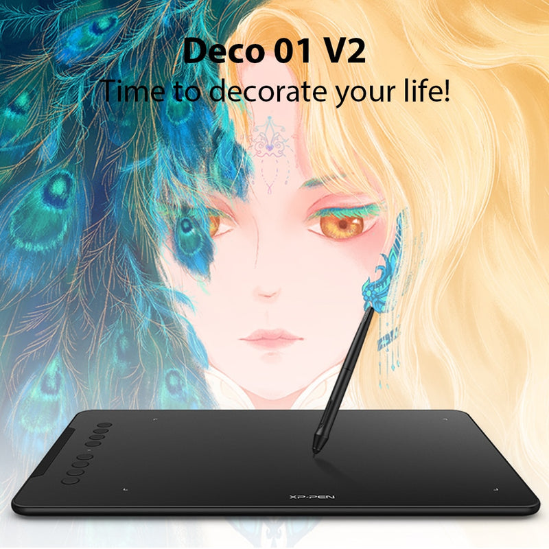 Tableta de Dibujo Digital Deco 01 V2 de 10" XP-PEN