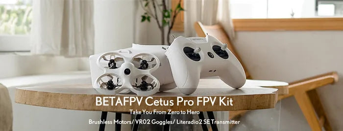 Mini Cuadricóptero Cetus FPV Kit con Gafas VR02