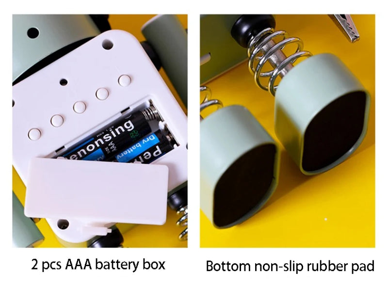 Reloj Despertador Robot de Metal con Pantalla Digital LED