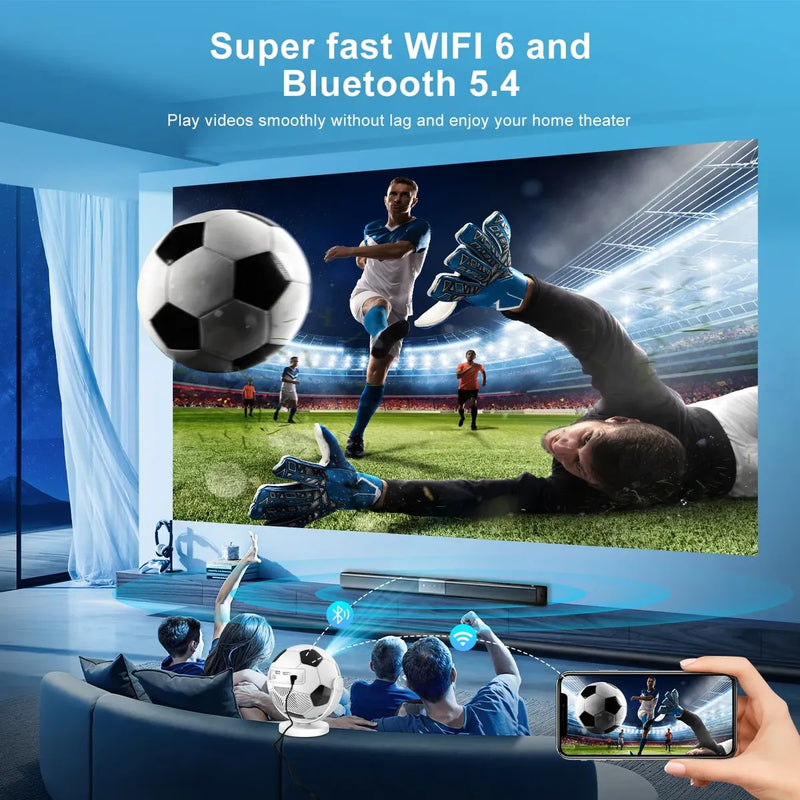 Proyector Profesional en Forma de Balón HD Android 1080p LED 300ANSI