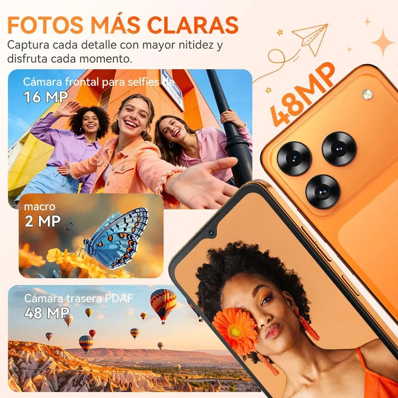 Cubot A50 Dual Sim 128 GB Naranja 6 GB RAM 6.58 Pulgadas NFC Android 16