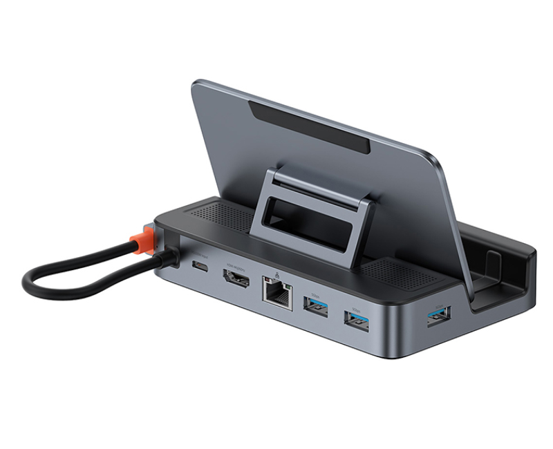 Estación de Acoplamiento USB-C Baseus 6 en 1 para Nintendo Switch 4K