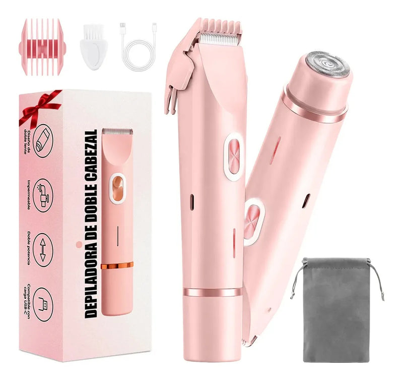 Depiladora Eléctrica Doble para Mujeres 2 en 1 IPX7