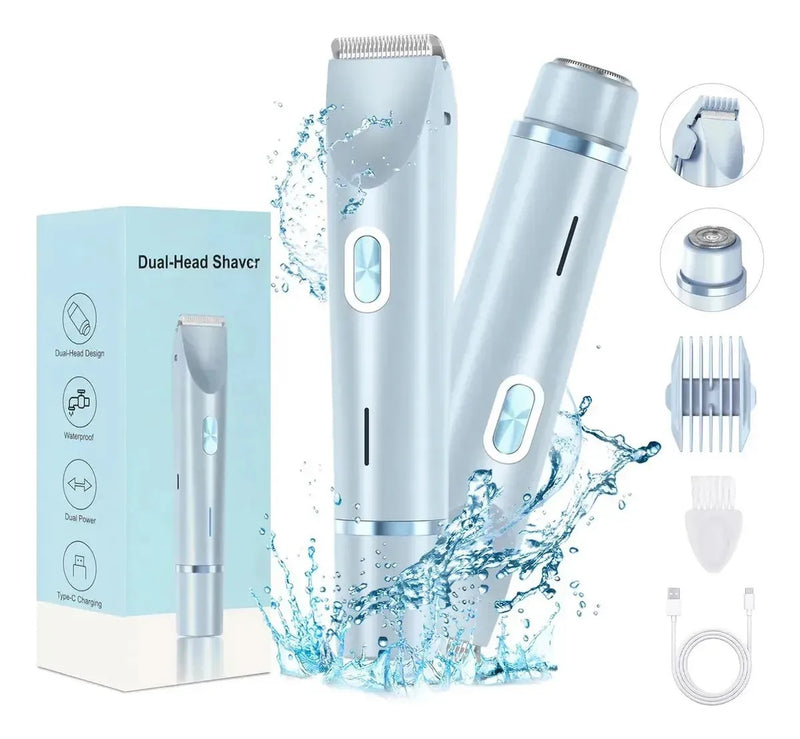 Depiladora Eléctrica Doble para Mujeres 2 en 1 IPX7